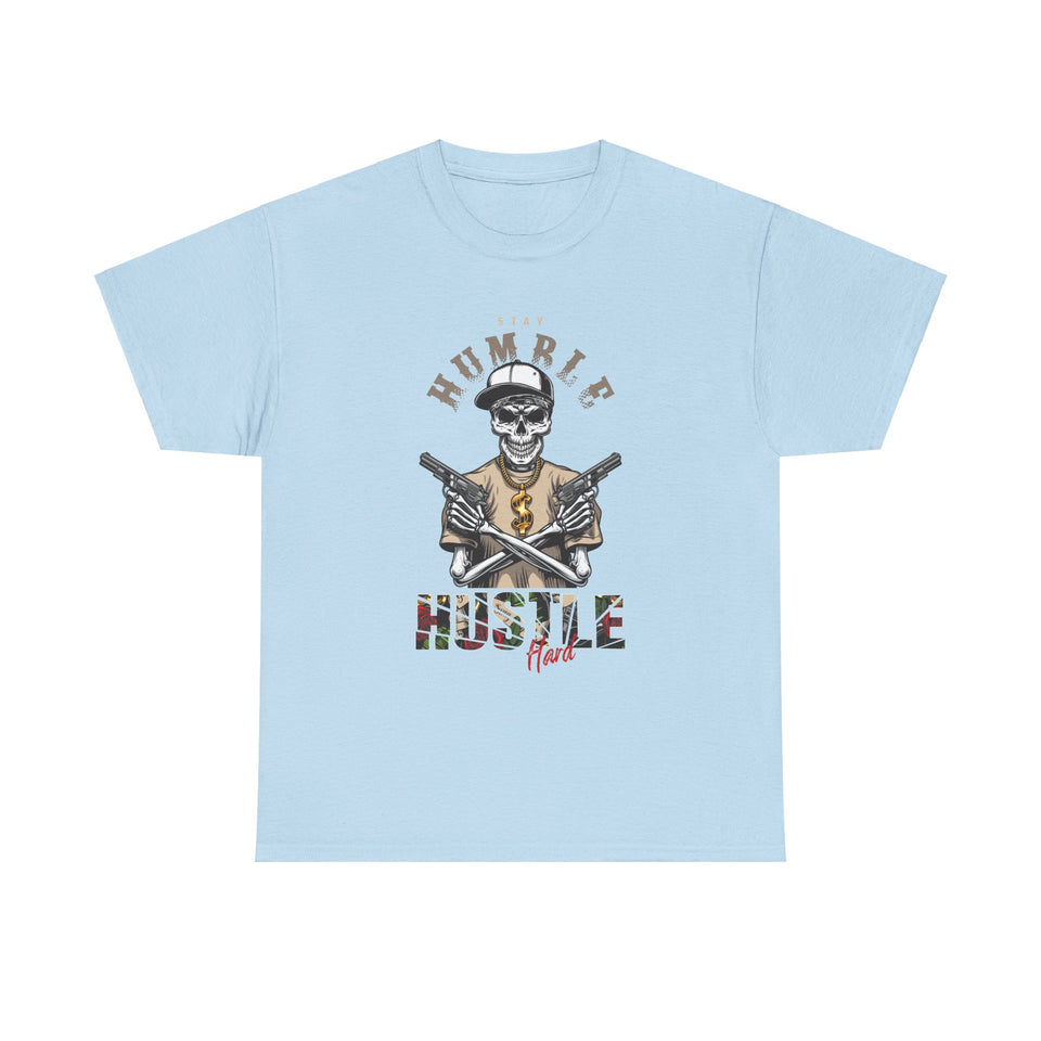 Humble Hustle Casual Wear Unisex Heavy Cotton T-Shirts