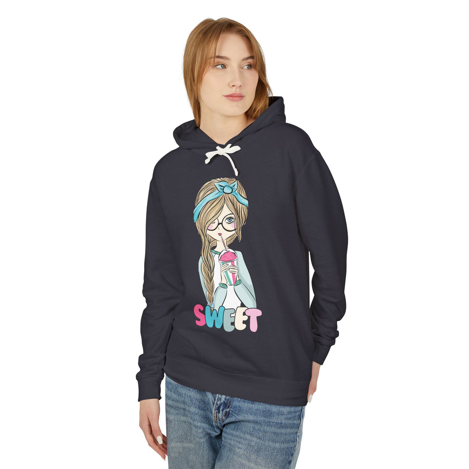 Sweet Girl Casual Wear - women Lightweight Hooded Sweatshirt