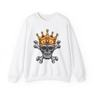 Bone Skull Unisex Heavy Blend™ White Sweatshirt