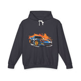 Car Casual Wear - Unisex Lightweight Hooded Sweatshirt