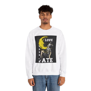 Love Your Fate Unisex Heavy Blend™ White Sweatshirt