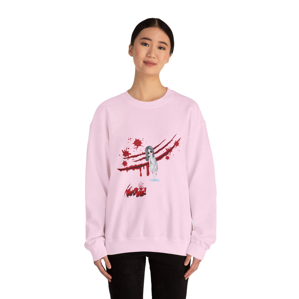 Help Me Girl Heavy Blend™ White Sweatshirt