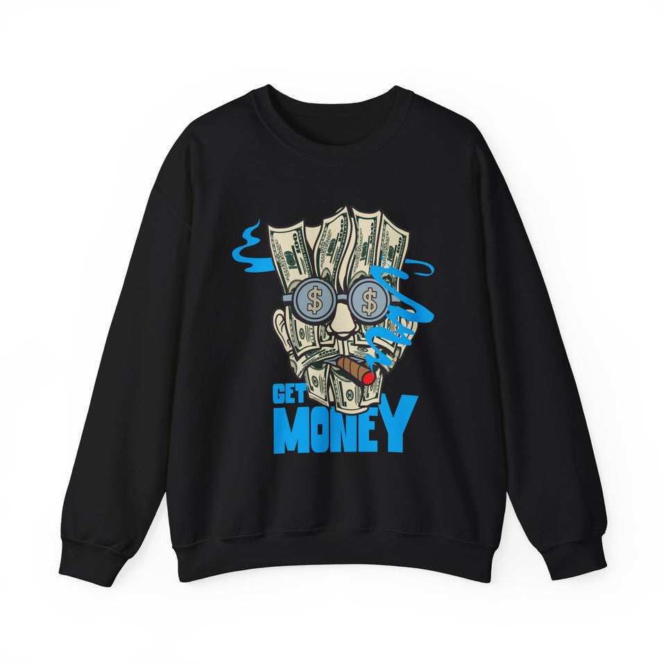 Get Money Unisex Heavy Blend™ White Sweatshirt