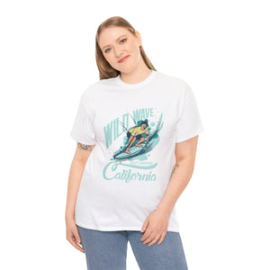 Wild Wave California Casual Wear Unisex Heavy Cotton T-Shirts