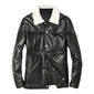 Men’s Jet Black A2 Aviator Genuine Sheepskin Leather Jacket