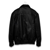 Women's Classic Black Bomber Biker Genuine Sheepskin Leather Jacket