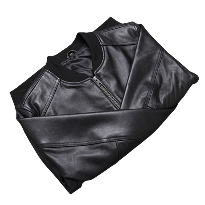 Mens Blaze Genuine Lambskin Leather Bomber Jacket